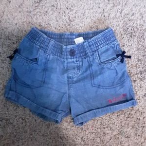 Little girls slip on jeggings shorts